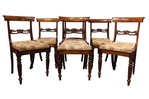 Set of Six William IV Period Dining Chairs