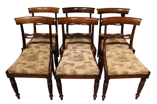Set of Six William IV Period Dining Chairs