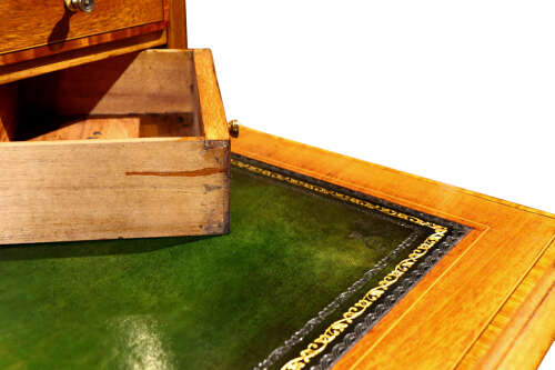 Edwardian Inlaid Mahogany Writing Table by J. A. Shoolbred, c.1910