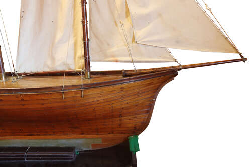 Late 19th-Century Scratch-Built Ketch-Rigged Pond Yacht with Carvel Hull, c.1890