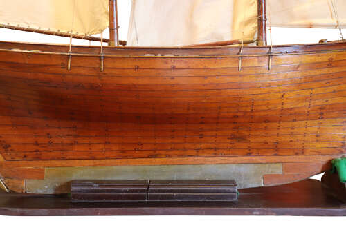 Late 19th-Century Scratch-Built Ketch-Rigged Pond Yacht with Carvel Hull, c.1890