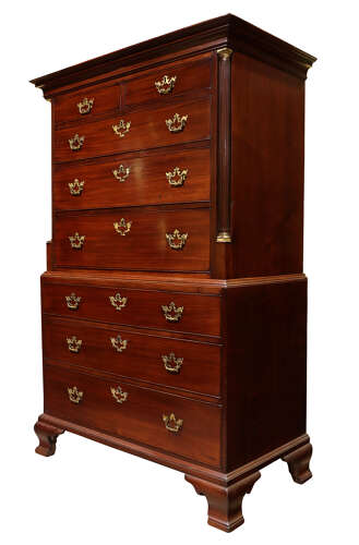 Fine George II Mahogany Tallboy (Chest on Chest), c.1745–1760