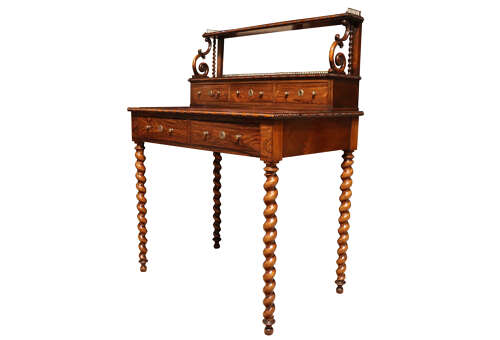 Fine Early Victorian Rosewood Ladies Writing Table, c.1845–1855
