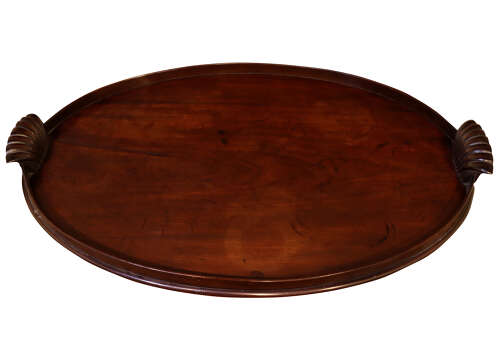 Early Georgian mahogany Serving tray, English, circa 1740.