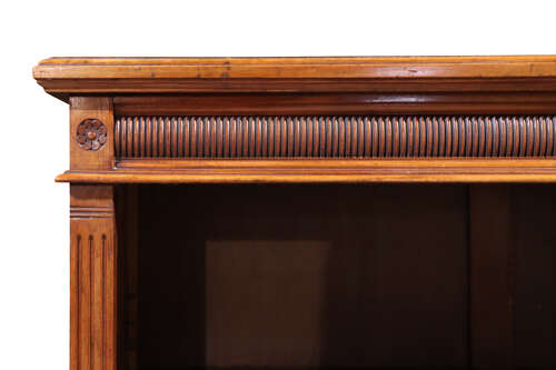 Edwardian Walnut Bookcase, circa 1900