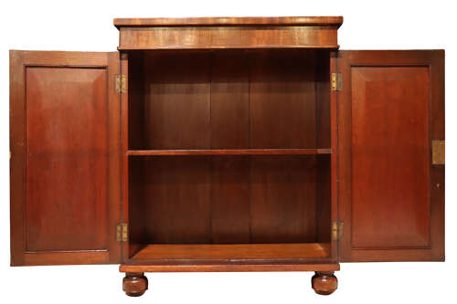 Early Victorian Flame Mahogany Chiffonier, c.1860