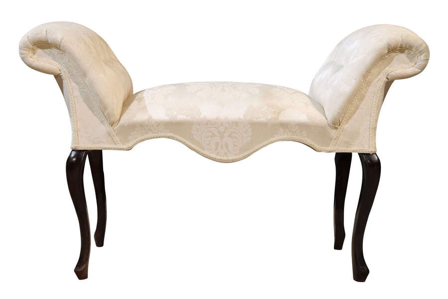 An Elegant Regency Window Seat on Cabriole Legs