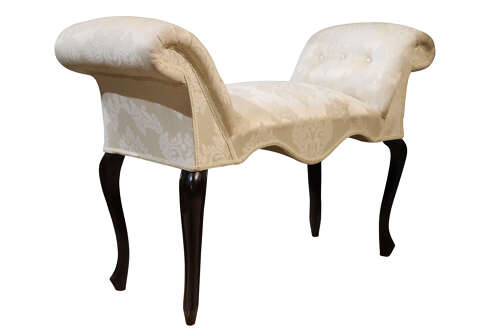 An Elegant Regency Window Seat on Cabriole Legs