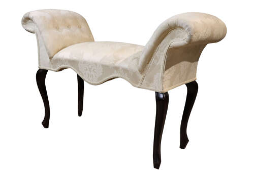 An Elegant Regency Window Seat on Cabriole Legs