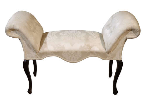 An Elegant Regency Window Seat on Cabriole Legs