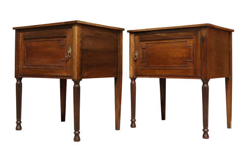A Pair of Mahogany Bedside Cupboards circa 1930