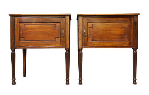 A Pair of Mahogany Bedside Cupboards circa 1930