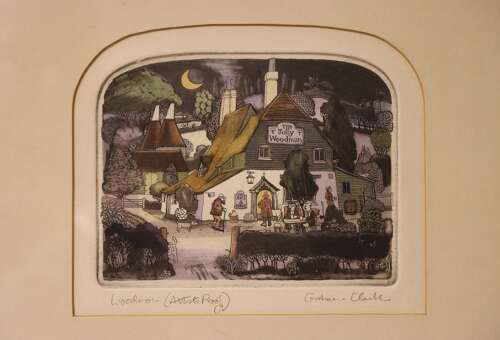 Pair of British Artist’s Proof Etchings by Graham Clarke