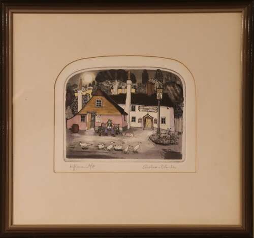 Pair of British Artist’s Proof Etchings by Graham Clarke