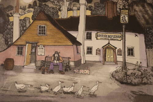 Pair of British Artist’s Proof Etchings by Graham Clarke