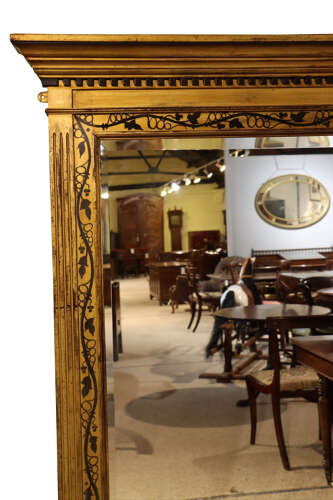 A fine and impressive large wall mirror in a classical gilt frame, circa 1830