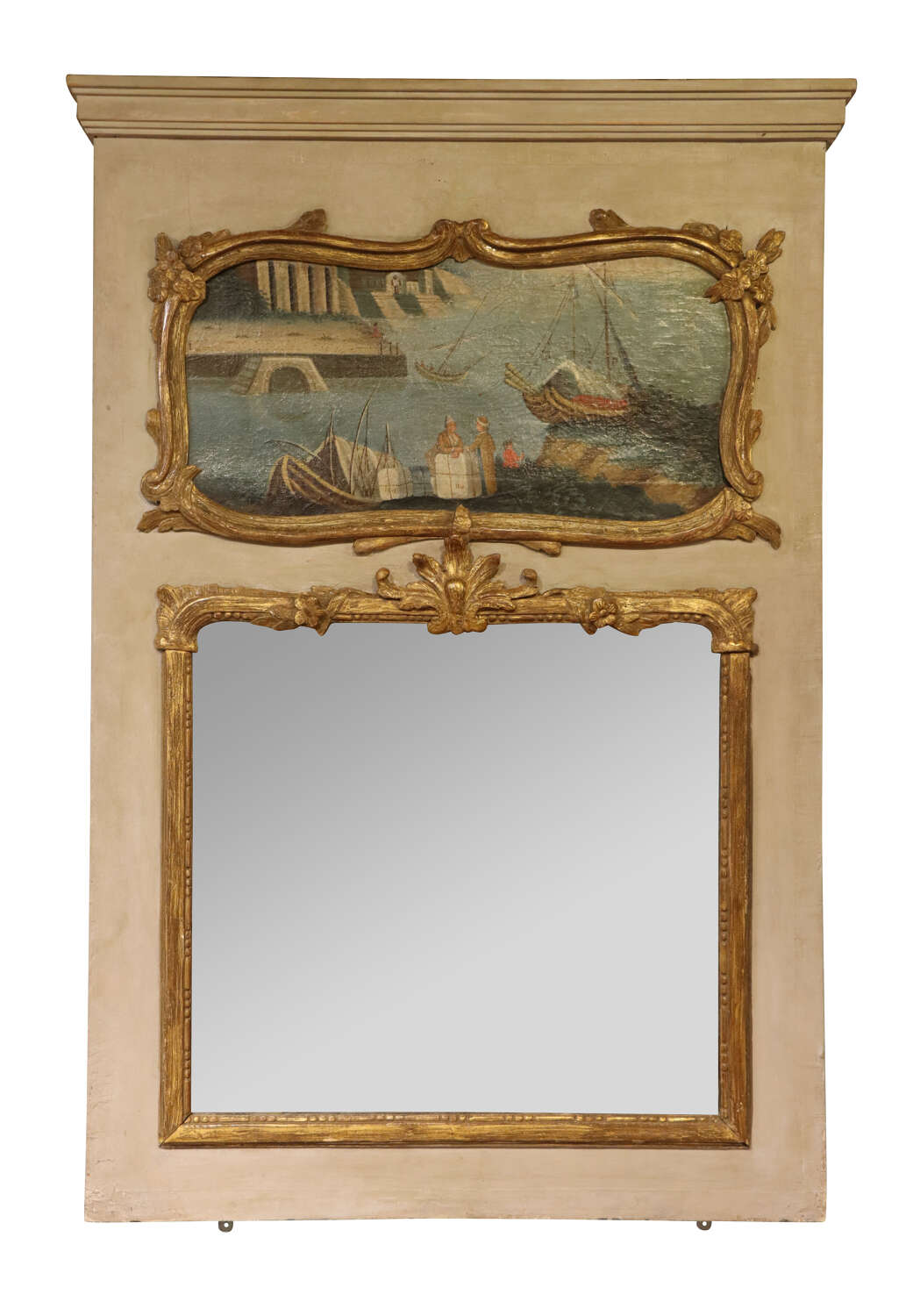 A Decorative 19th century French Trumeau Mirror