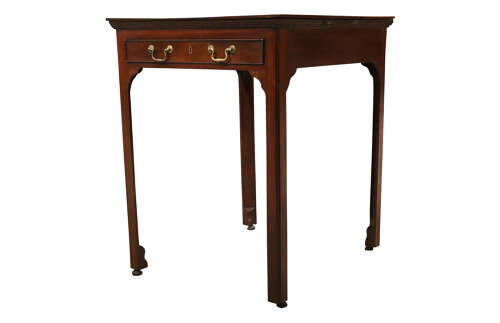 Mid 18th Century Mahogany Centre Writing Table with Pull-Out Slides, Circa 1750