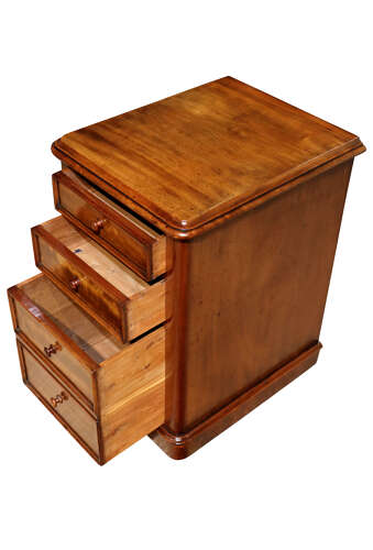 Pair of Victorian Mahogany Bedside Chests, Circa 1850