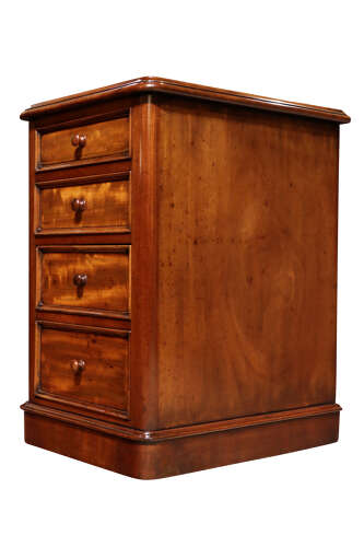 Pair of Victorian Mahogany Bedside Chests, Circa 1850