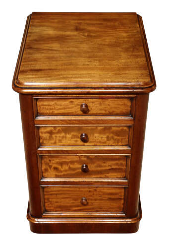 Pair of Victorian Mahogany Bedside Chests, Circa 1850