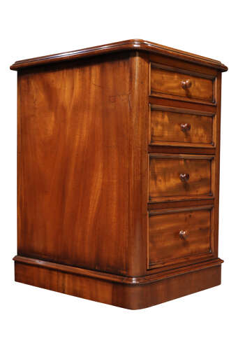 Pair of Victorian Mahogany Bedside Chests, Circa 1850