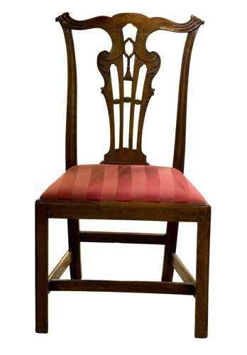 Geo III Carved Walnut Chair