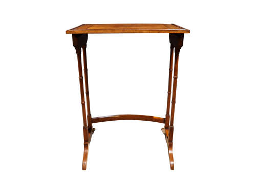 Fine Victorian Walnut Quartetto Nest of Tables with Figured Tops, c.1880
