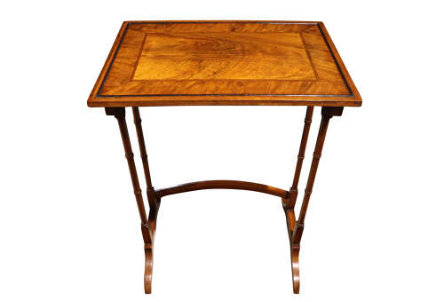 Fine Victorian Walnut Quartetto Nest of Tables with Figured Tops, c.1880