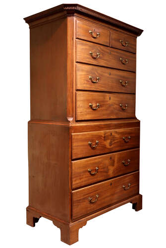 George III Mahogany Chest on Chest c1790