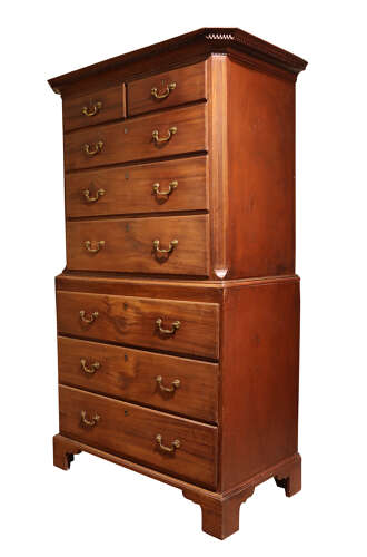 George III Mahogany Chest on Chest c1790