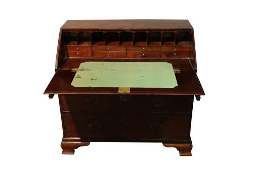 Mid 18th Century Mahogany Bureau of Good Colour and Figure