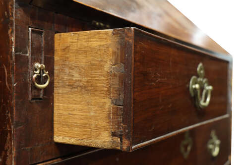 Mid 18th Century Mahogany Bureau of Good Colour and Figure