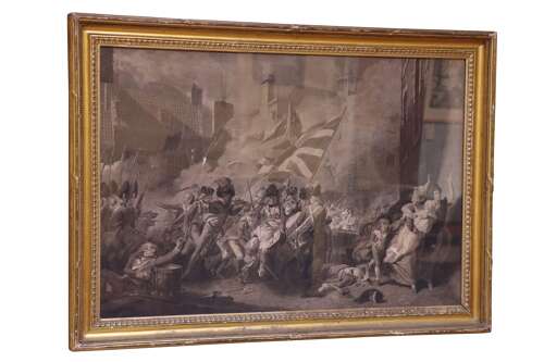 Fine Engraving after Copley – The Death of Major Pierson, Jersey 1781