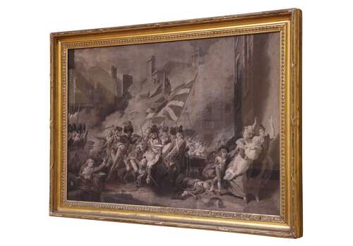 Fine Engraving after Copley – The Death of Major Pierson, Jersey 1781