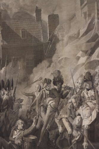 Fine Engraving after Copley – The Death of Major Pierson, Jersey 1781