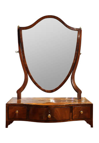 Early 19th Century Mahogany Dressing Table Mirror