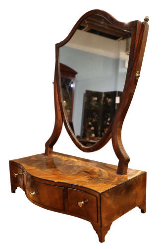 Early 19th Century Mahogany Dressing Table Mirror