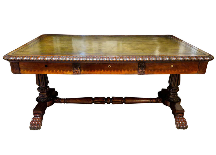 George IV Mahogany Partners Writing Table Attributed to the Manner of Gillows, Circa 1825