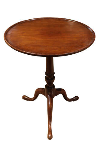 George III Mahogany Snap-Top Occasional Table on Tripod Base