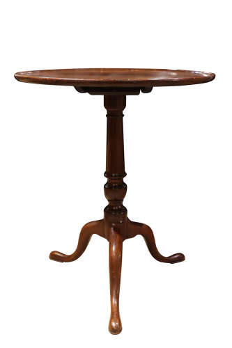 George III Mahogany Snap-Top Occasional Table on Tripod Base