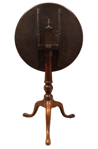 George III Mahogany Snap-Top Occasional Table on Tripod Base