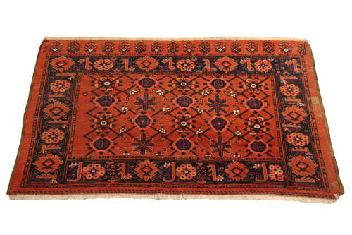 Antique North-West Persian Kurdish / Hamadan Hand-Knotted Tribal Rug, circa 1900
