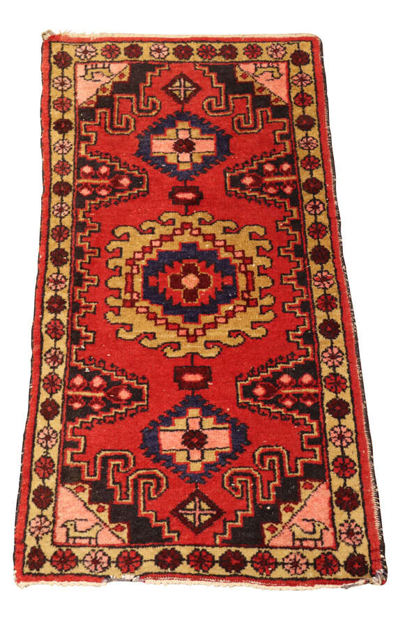 Antique Caucasian Tribal Hand-Knotted Rug with Animal Motifs, late 19th / early 20th centu