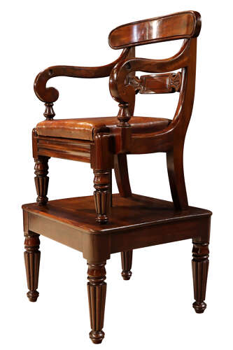 William IV Mahogany Metamorphic Child’s High Chair