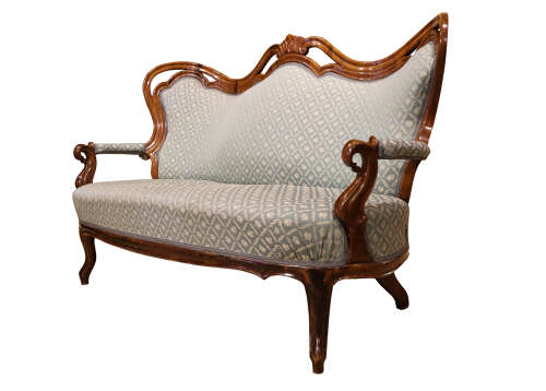 Fine Continental Walnut Three-Piece Salon Suite circa 1890