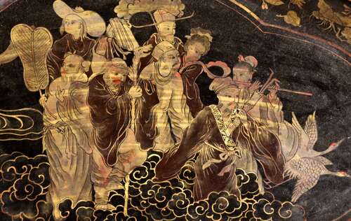 English Chinoiserie Tray - 19thc