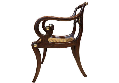 Pair of Fine English Regency Armchairs
