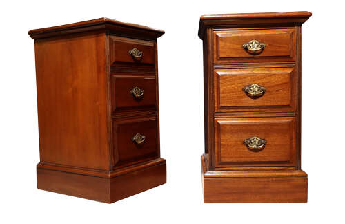 Pair of Victorian Mahogany Bedside Chests