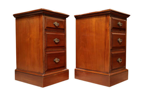 Pair of Victorian Mahogany Bedside Chests